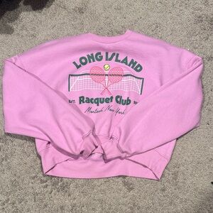 Ripple Junction Pink Long Island Racquet Club Sweatshirt